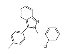 2-[(2-chlorophenyl)methyl]-3-(4-methylphenyl)indazole结构式