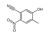 5-hydroxy-4-methyl-2-nitro-benzonitrile结构式