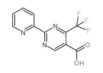 2-(2-吡啶基)-4-三氟甲基嘧啶-5-甲酸结构式