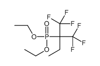 2-diethoxyphosphoryl-1,1,1-trifluoro-2-(trifluoromethyl)butane结构式