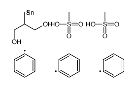 methanesulfonic acid,2-(triphenylstannylmethyl)propane-1,3-diol Structure