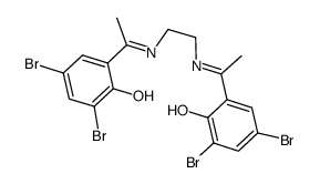 3,3',5,5'-tetrabromo-α,α'-dimethyl-bis(salicylaldehyde)ethylenediamine Structure
