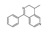 4-methyl-1-phenyl-3,4-dihydro-2,6-naphthyridine结构式
