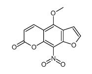 4-methoxy-9-nitrofuro[3,2-g]chromen-7-one Structure