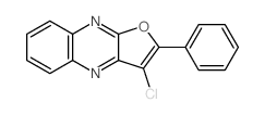 Furo[2,3-b]quinoxaline, 3-chloro-2-phenyl- Structure