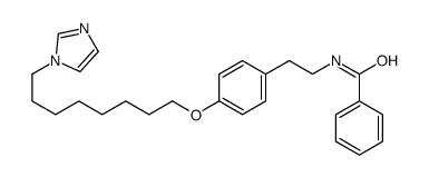 N-[2-[4-(8-imidazol-1-yloctoxy)phenyl]ethyl]benzamide结构式