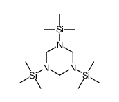 [3,5-bis(trimethylsilyl)-1,3,5-triazinan-1-yl]-trimethylsilane结构式