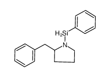2-benzyl-1-(phenylsilyl)pyrrolidine结构式