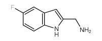 (5-氟-1H-吲哚-2-基)甲胺结构式