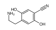 4-(2-aminoethyl)-2,5-dihydroxybenzonitrile结构式