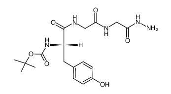 Boc-Tyr-Gly-Gly-NHNH2 Structure