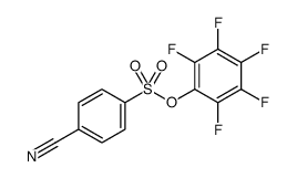 2,3,4,5,6-PENTAFLUOROPHENYL 4-CYANOBENZENESULFONATE structure