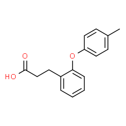 3-[2-(4-METHYLPHENOXY)PHENYL]PROPANOIC ACID structure