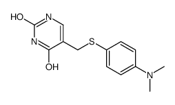 5-[[4-(dimethylamino)phenyl]sulfanylmethyl]-1H-pyrimidine-2,4-dione结构式