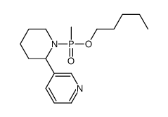 3-[1-[methyl(pentoxy)phosphoryl]piperidin-2-yl]pyridine Structure