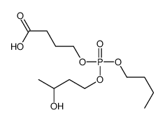 4-[butoxy(3-hydroxybutoxy)phosphoryl]oxybutanoic acid Structure