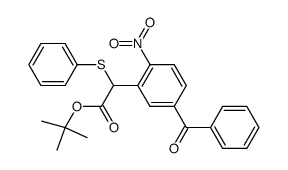 tert.-Butyl 2-(5-benzoyl-2-nitrophenyl)(phenylthio)acetate结构式
