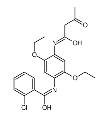 2-chloro-N-[2,5-diethoxy-4-(3-oxobutanoylamino)phenyl]benzamide结构式
