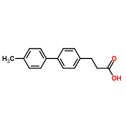 3-(4'-Methyl-4-biphenylyl)propanoic acid结构式