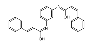 3-phenyl-N-[3-(3-phenylprop-2-enoylamino)phenyl]prop-2-enamide结构式