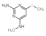 N-methyl-6-methylsulfanyl-pyrimidine-2,4-diamine结构式