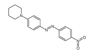(4-nitrophenyl)-(4-piperidin-1-ylphenyl)diazene结构式