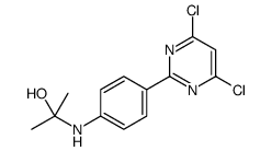 2-[4-(4,6-dichloropyrimidin-2-yl)anilino]propan-2-ol结构式