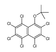 1,2,3,4,5,6,7-heptachloro-8-[(2-methylpropan-2-yl)oxy]naphthalene Structure