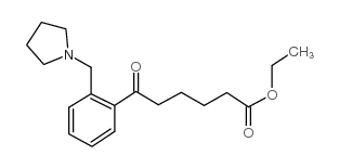 ETHYL 6-OXO-6-[2-(PYRROLIDINOMETHYL)PHENYL]HEXANOATE picture