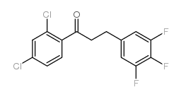 2',4'-DICHLORO-3-(3,4,5-TRIFLUOROPHENYL)PROPIOPHENONE结构式