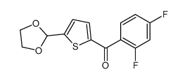 2-(2,4-DIFLUOROBENZOYL)-5-(1,3-DIOXOLAN-2-YL)THIOPHENE图片