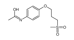 N-[4-(3-methylsulfonylpropoxy)phenyl]acetamide Structure