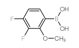 3,4-Difluoro-2-methoxyphenylboronic acid Structure