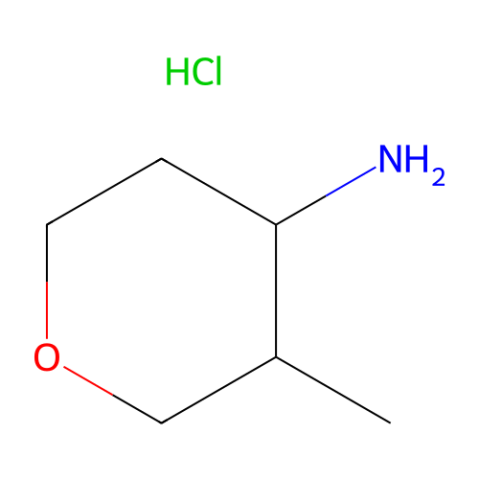 cis-3-methyl-4-aminotetrahydropyran hydrochloride结构式