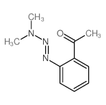 1-(2-dimethylaminodiazenylphenyl)ethanone结构式