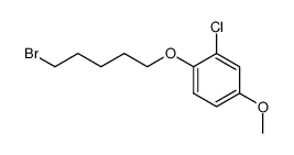 1-((5-bromopentyl)oxy)-2-chloro-4-methoxybenzene结构式