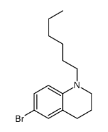6-bromo-1-hexyl-3,4-dihydro-2H-quinoline Structure