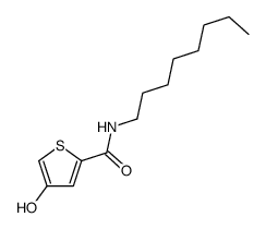 4-hydroxy-N-octylthiophene-2-carboxamide结构式