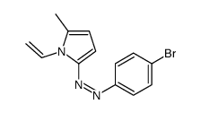 (4-bromophenyl)-(1-ethenyl-5-methylpyrrol-2-yl)diazene Structure