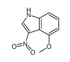4-甲氧基-3-硝基-1H-吲哚结构式