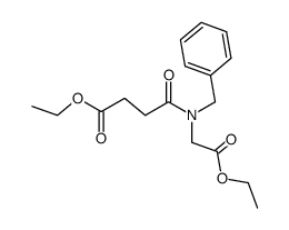 ethyl N-benzyl-N-((ethoxycarbonyl)methyl)succinamate结构式