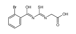2-[(2-bromobenzoyl)carbamothioylamino]acetic acid Structure