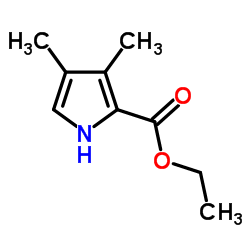 Ethyl 3,4-dimethyl-1H-pyrrole-2-carboxylate Structure