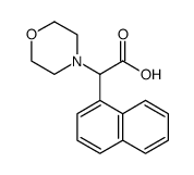 4-Morpholineacetic acid, α-1-naphthalenyl Structure