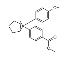 methyl 4-[3-(4-hydroxyphenyl)-3-bicyclo[2.2.1]heptanyl]benzoate Structure