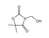 3-(hydroxymethyl)-5,5-dimethyl-1,3-oxazolidine-2,4-dione Structure