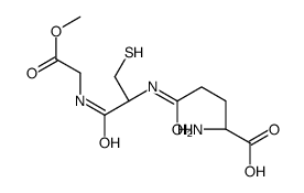 (2S)-2-amino-5-[[(2R)-1-[(2-methoxy-2-oxoethyl)amino]-1-oxo-3-sulfanylpropan-2-yl]amino]-5-oxopentanoic acid Structure