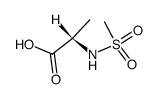 (S)-N-(methylsulphonyl)alanine Structure