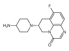 (R)-6-(4-amino-1-piperidinyl)-8-fluoro-6,7-dihydro-3h,5H-pyrido[1,2,3-de]quinoxalin-3-one Structure