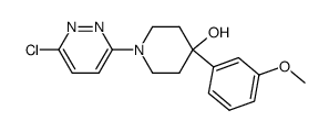 1-(6-chloro-3-pyridazinyl)-4-(3-methoxyphenyl)-4-piperidinol Structure